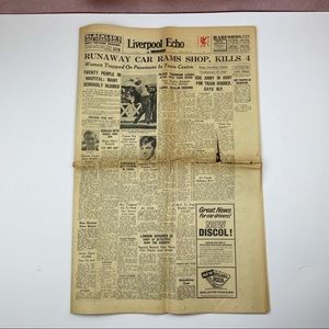 Vintage Liverpool Echo And Evening Express Newspaper July 1965 History
